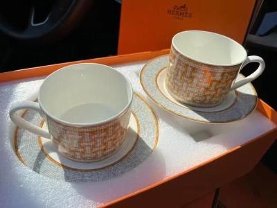 wholesale quality hermes set of 2 mugs and saucers mosaique model no. 2
